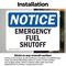 Signmission Emergency Fuel Shutoff, 5 in W x Rectangle, Vinyl Decal OS-2PACK-NS-D-35-L-11843 - alternate 6